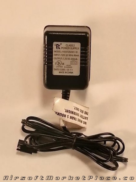 7.2 DC 200mA Charger
