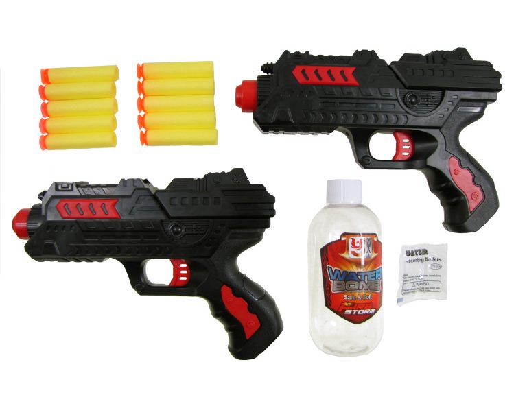 Fire Storm 2-in-1 Soft & Water Bullet Toy Gun (2pcs/Set)