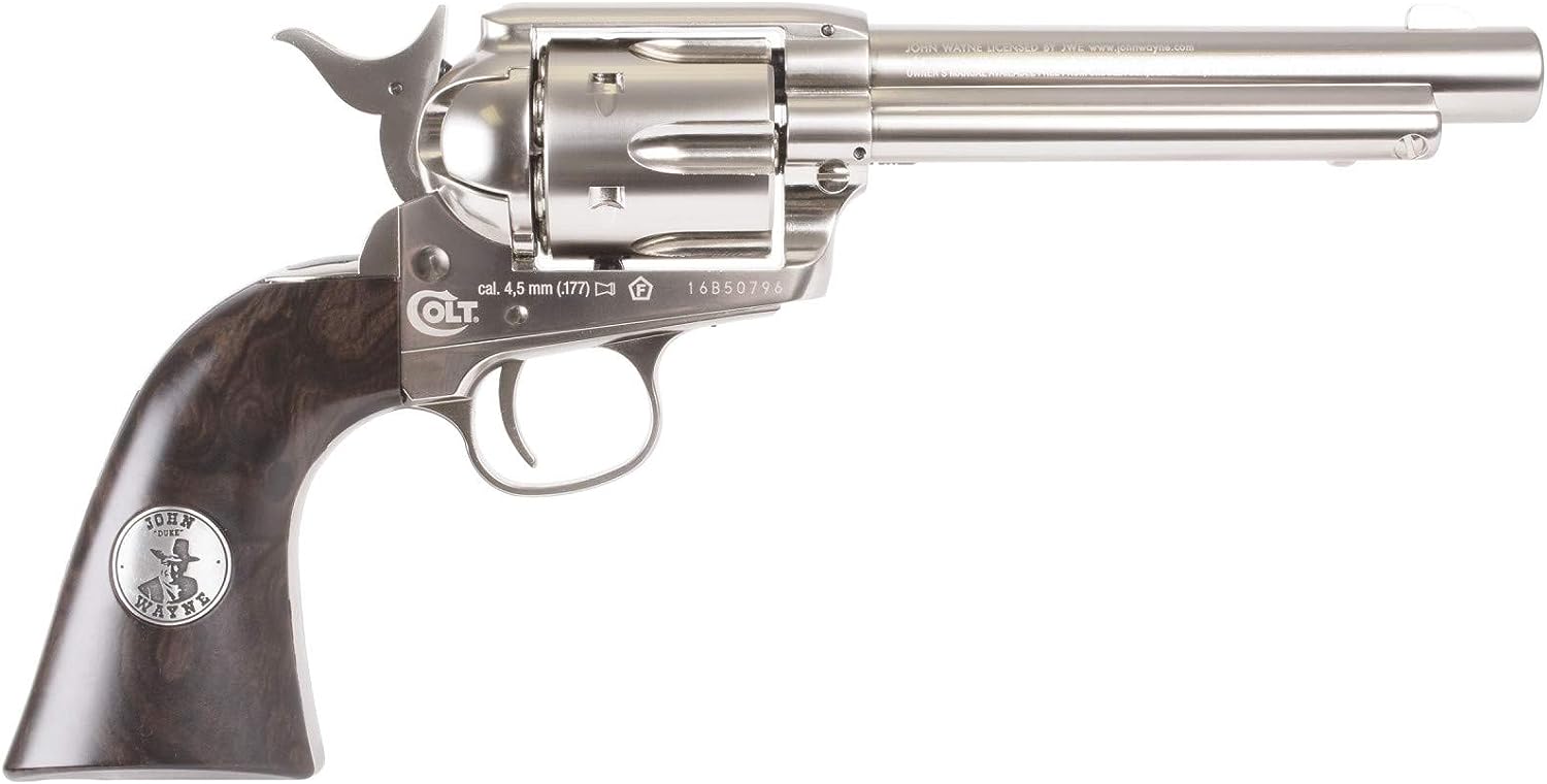 Colt John Wayne CO2 Pellet Revolver, Nickel air Pistol