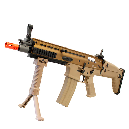 G&G Full METAL FN Herstal Licensed SCAR CQC Airsoft Gun TAN
