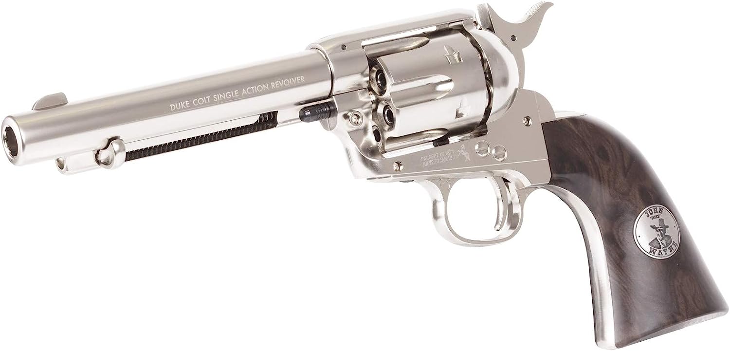 Colt John Wayne CO2 Pellet Revolver, Nickel air Pistol